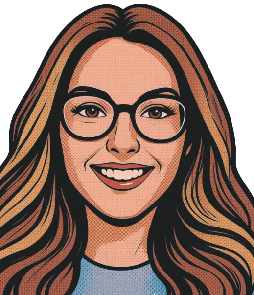 pop art image of team member Kate