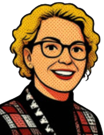 pop art image of team leader heather