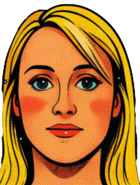 pop art image of team member Gillian